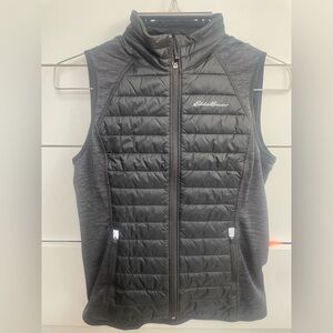 Eddie Bauer Slim Black Puffer Vest Small
